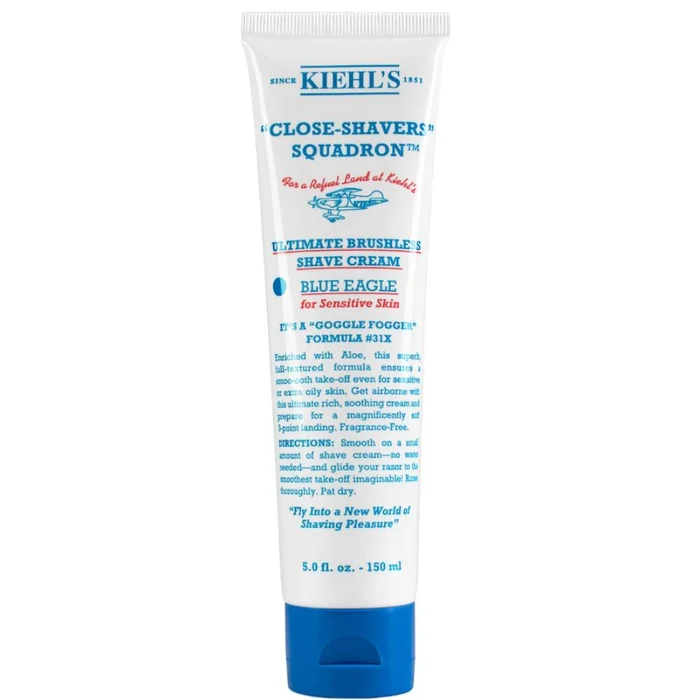 Ultimate Brushless Shave Cream – Blue Eagle – Cr&egrave;me &agrave; raser – peaux sensibles 150 ml