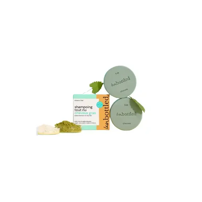 Unbottled Shampoing Solide Tout Nu – Cheveux Gras & Pellicules