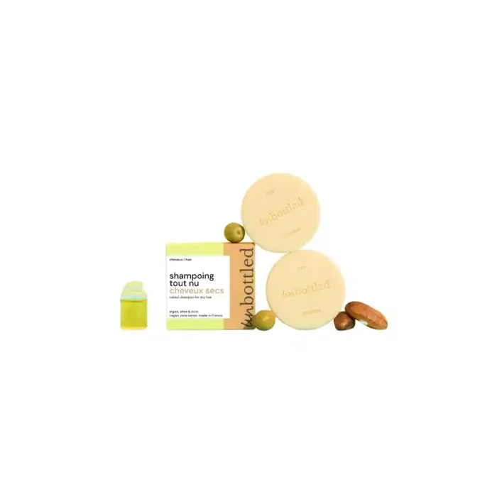 Unbottled Shampoing Solide Tout Nu – Cheveux Secs & Abîmés
