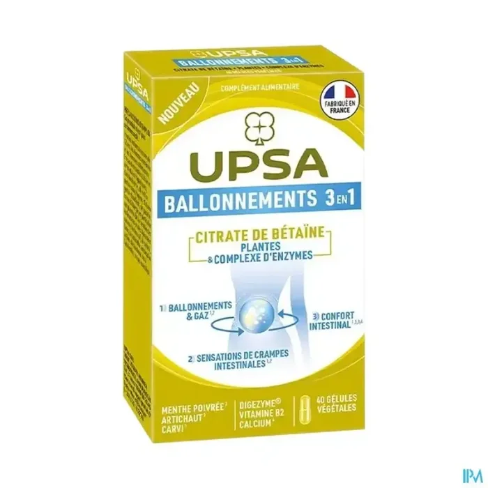Upsa ballonnements 3 en 1 gelule 40