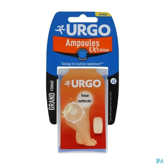 Urgo ampoules extreme pansement hydrocolloide grand format x5