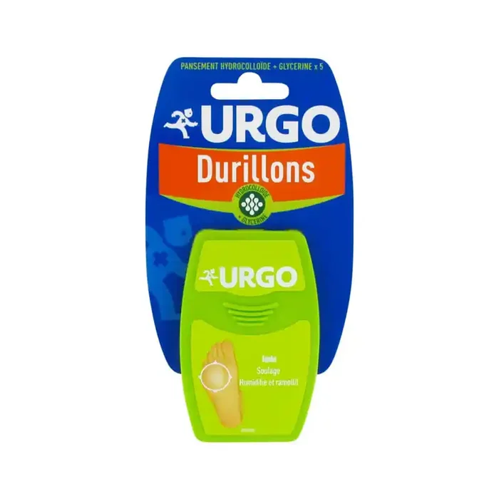 URGO DURILLONS HYDROCOLLOIDE ET GLYCERINE 5 PANSEMENTS URGO