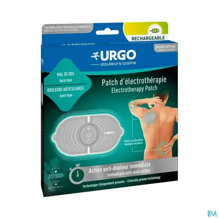 Urgo patch electrotherapie rechargeable + 2 recharge gel