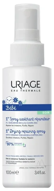 Uriage 1Er Spray Asséchant Réparateur