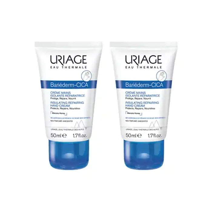 Uriage Bariederm-Cica creme mains isolante reparatrice lot de 2x50ml