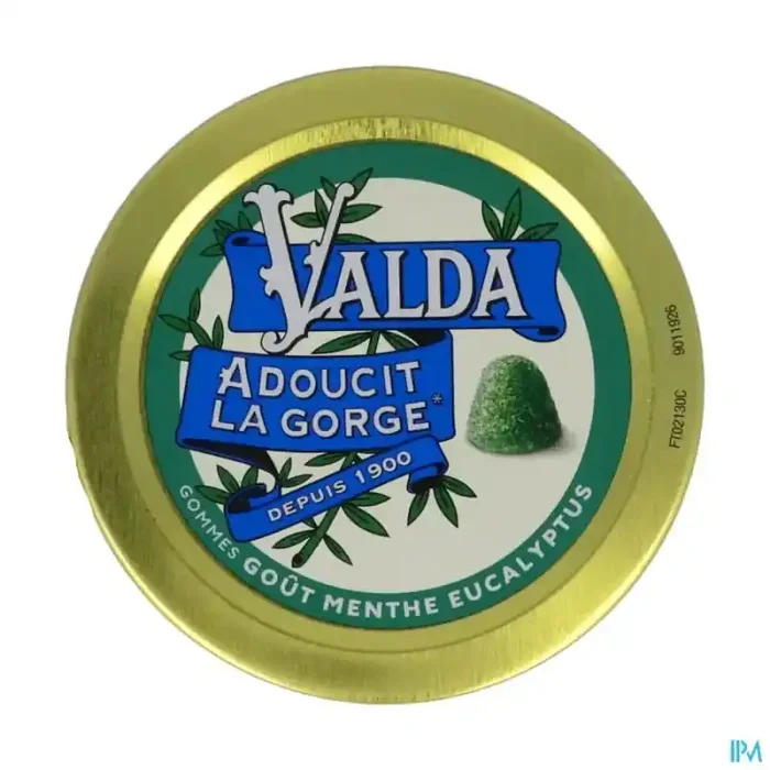 Valda gommes menthe eucalyptus 50g