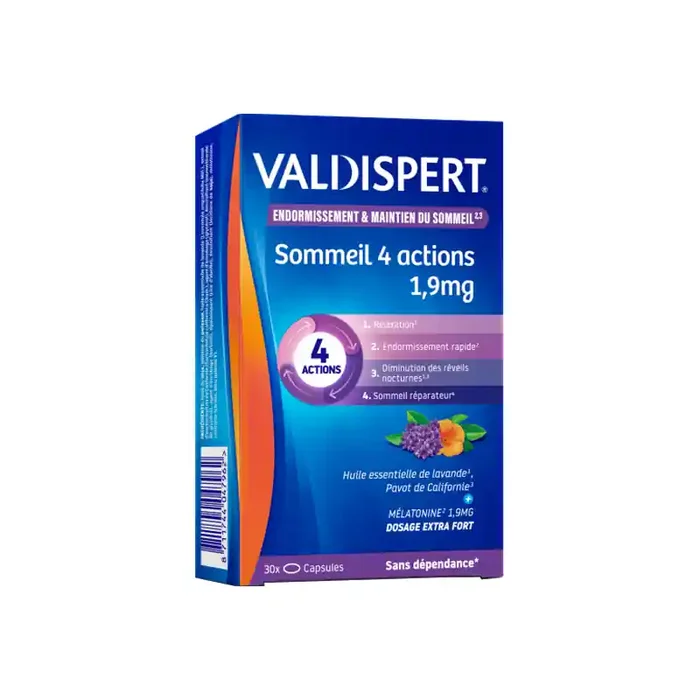 Valdispert Sommeil 4 actions 1,9 mg 30 capsules