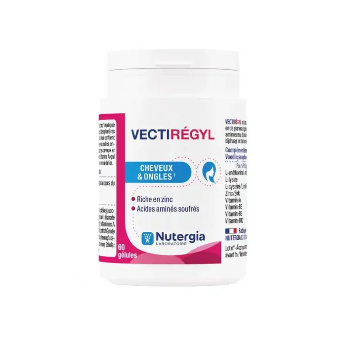 VECTIRÉGYL CHEVEUX ONGLES 60 GELULES NUTERGIA