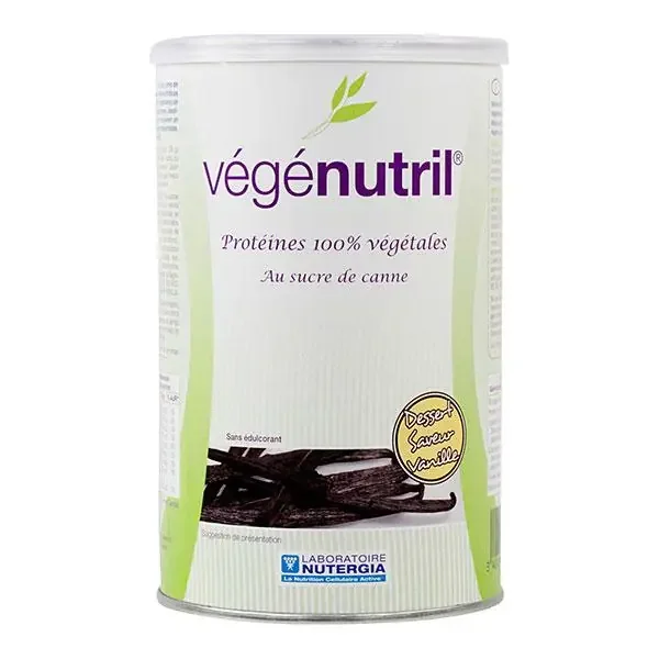 Végénutril protéines 100% végétales 300g dessert saveur vanille