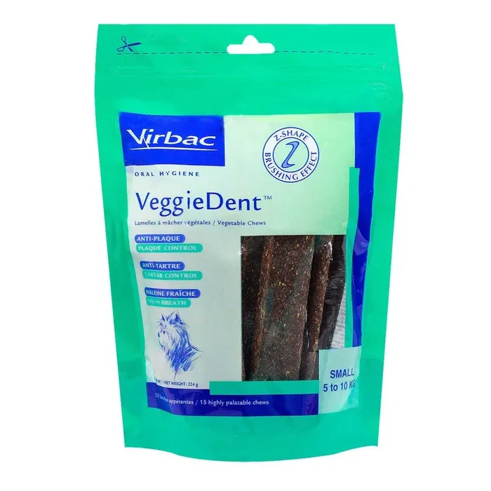 Veggie dent 15 lamelles à mâcher pour chien de 5 à 10kg