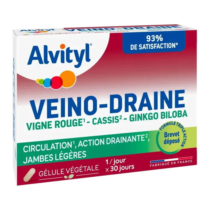 Veino-Draine – Circulation Jambes légères – 30 gélules