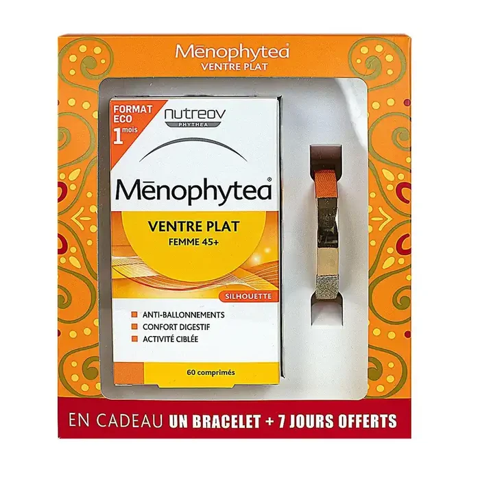 Ventre plat femme 45+ 90 comprimés + bracelet offert