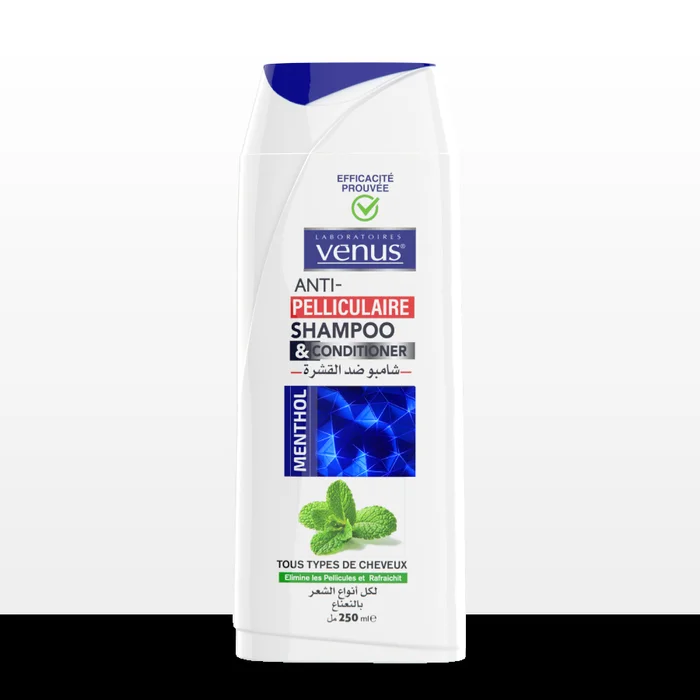 Vénus – Shampoing Anti-pelliculaire Menthol – 250ml