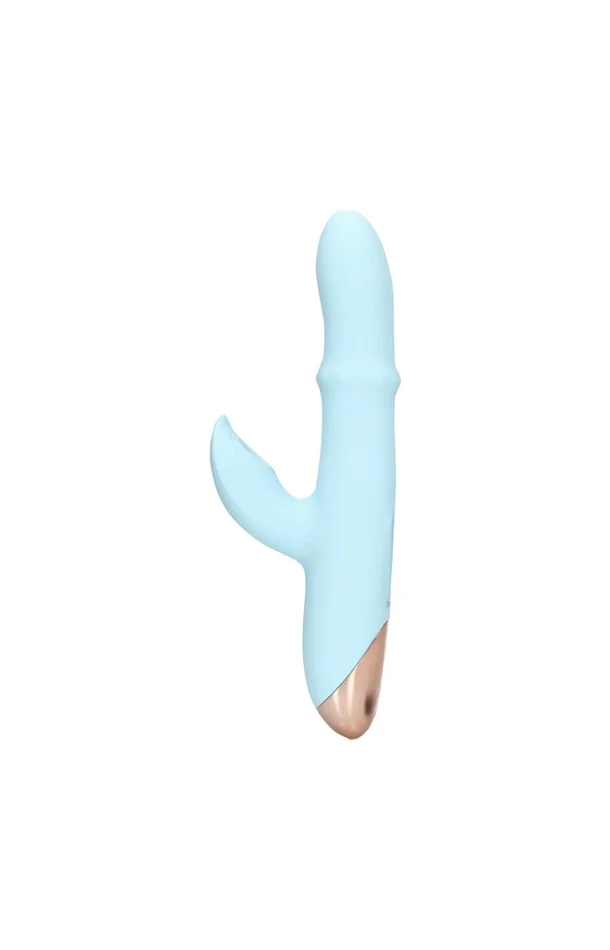 Vibromasseur – Onde de pulsion & anneau mobile – 25 modes – Bleu