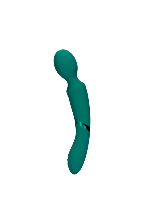 Vibromasseur double embouts – 20 modes – Vert