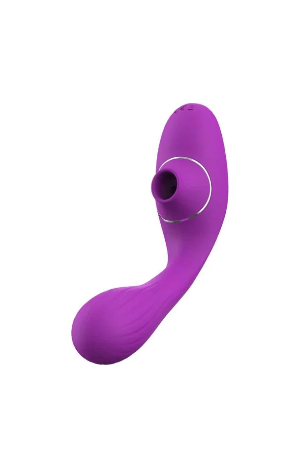Vibromasseur point G & stimulateur de clitoris par succion – 10 modes – Violet