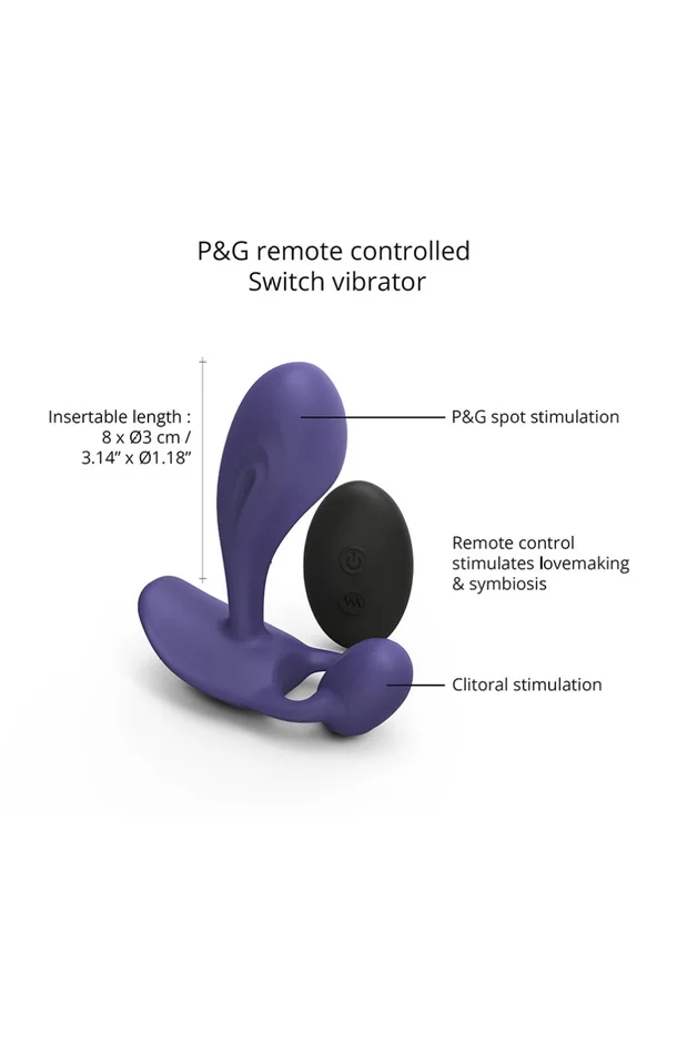 Vibromasseur télécommandé – Wiity – Violet – 10 modes