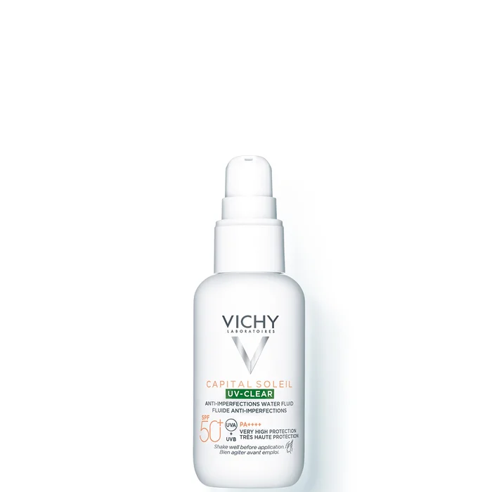 Vichy Capital Soleil Fluide Anti-Imperfections avec SPF50+ à l'Acide Salicylique pour Peaux Sujettes aux Imperfections 40 ml