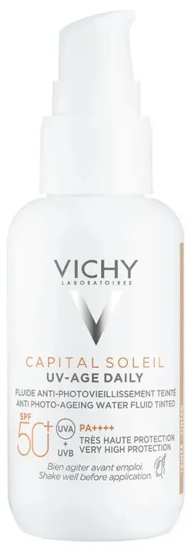 Vichy Capital Soleil Uv-Âge Daily Teinte Spf50+ Flacon 40 ml