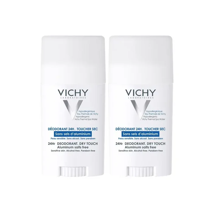 Vichy deodorant 24H toucher sec peau sensible stick 2x40ml