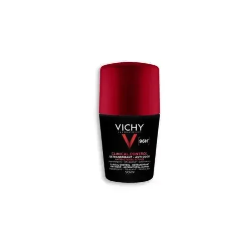 VICHY HOMME – CLINICAL CONTROL – Déodorant Roll-On Détranspirant 96h, 50ml