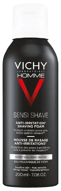 Vichy Homme Sensi-Shave Mousse à Raser Anti-Irritations 200 ml