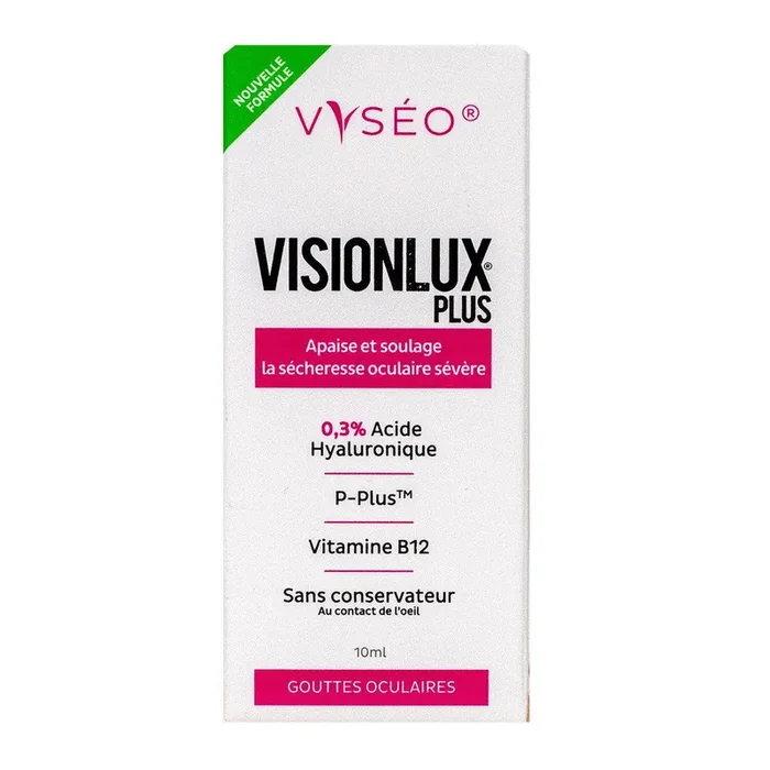 Visionlux plus collyre yeux fatigués 10ml