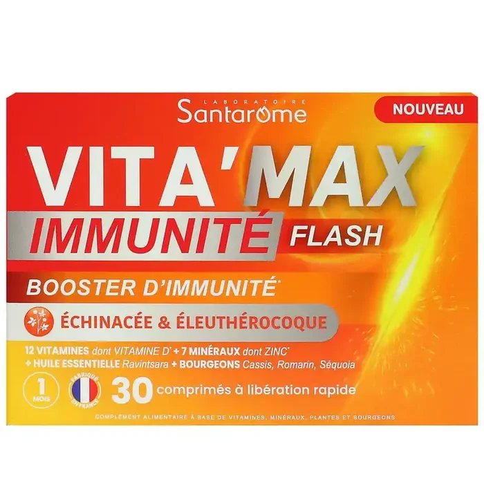 Vita‘Max Booster d‘immunité Flash 30 comprimés