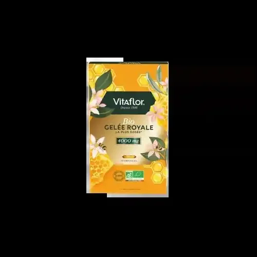 VITAFLOR BIO Gelée Royale 4000mg – 10 Ampoules de 10ml