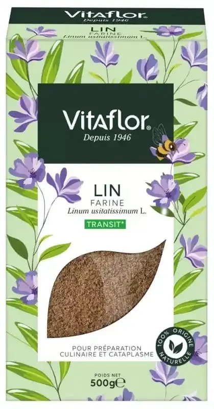 Vitaflor Plante en Vrac – Lin Farine – 500 g