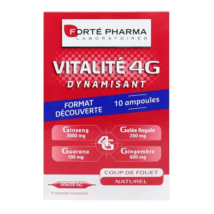 Vitalité 4G dynamisant 10 ampoules