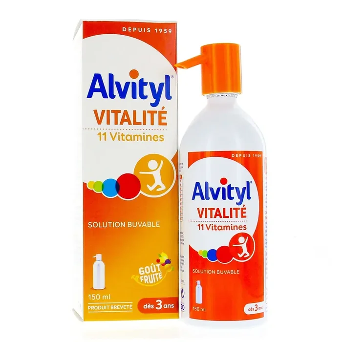 Vitalité – Solution buvable multivitaminée 11 vitamines – Flacon 150ml