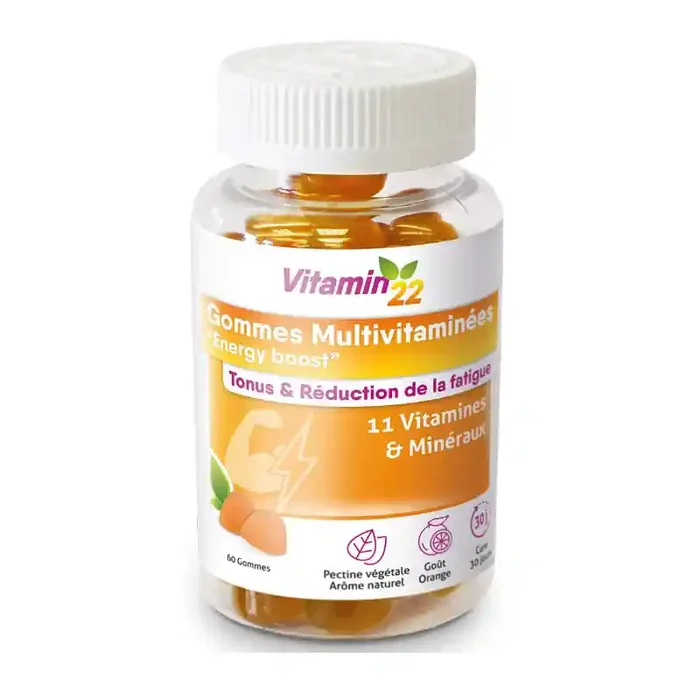 Vitamin‘22 multivitaminées Energy Boost 60 gummies