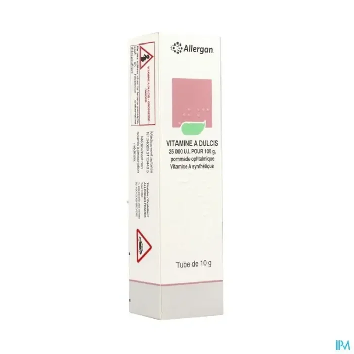 Vitamine à dulcis 25000ui/100g pde ophtalmique 10g