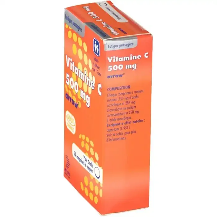 VITAMINE C ARROW 500 MG 15 COMPRIMES A CROQUER