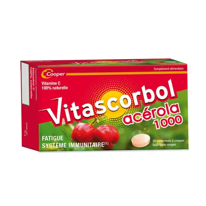 VITASCORBOL ACEROLA 1000 30 COMPRIMES COOPER