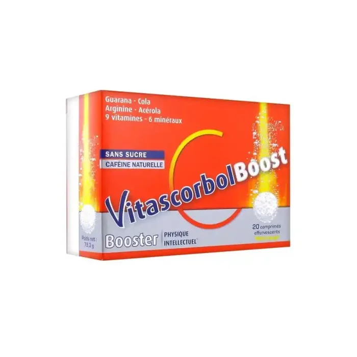 Vitascorbol Boost Booster 20 Comprimes Effervescents