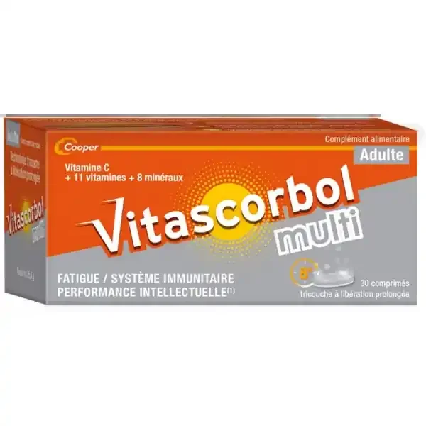 Vitascorbol Multi 12 Vitamines & 8 Minéraux x 30