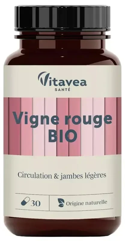 Vitavea Vigne Rouge Circulation & Jambes Légères Bio 30 Unités