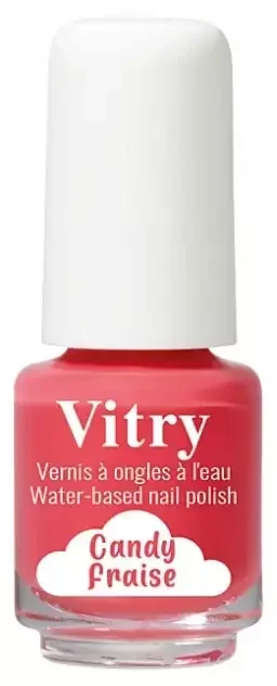 Vitry Vernis à Ongles à l‘Eau Mini 4 ml – Couleur Candy Fraise