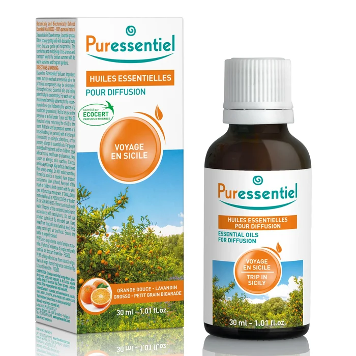 Voyage en Sicile – Huile Essentielle Pour Diffusion 30 ml