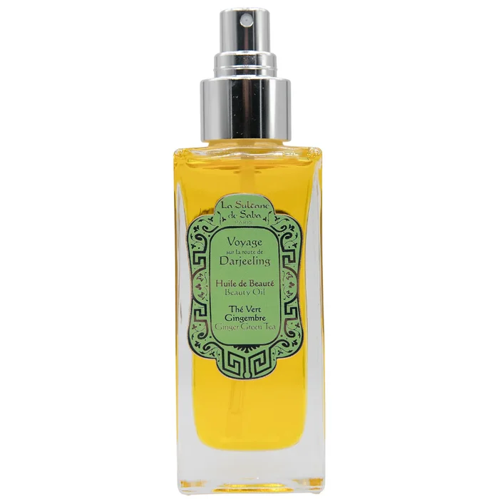 Voyage sur la Route de Darjeeling – Huile de Beauté – Thé Vert & Gingembre – 200 ml