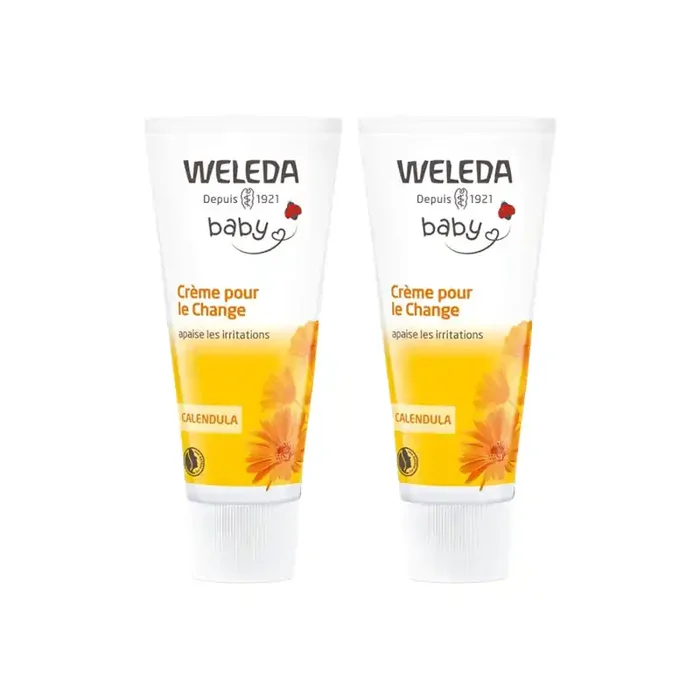 Weleda Baby creme pour le change au Calendula lot de 2 x 75ml