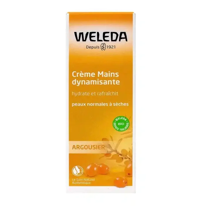 Weleda Crème Mains dynamisante à l‘argousier Tube 50 mL