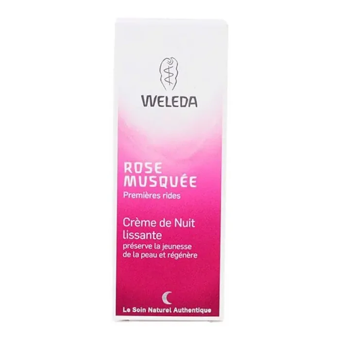 Weleda Crème Nuit Lissante à la Rose Musquée tube 30 mL