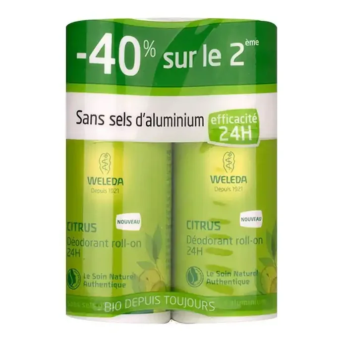 Weleda Deodorant Roll-On Citrus 2X50Ml