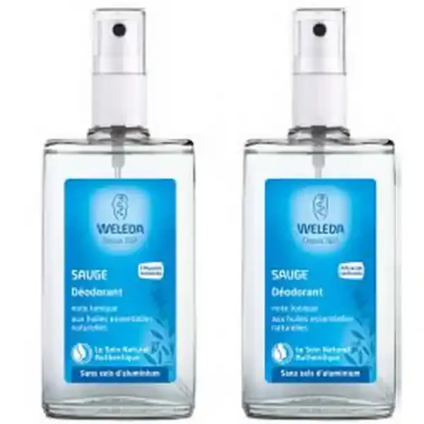 Weleda Déodorant Spray Sauge 2 X 100 ml