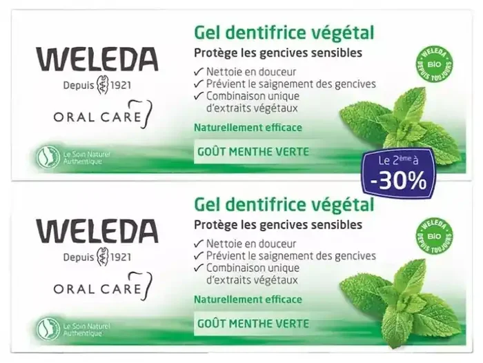 Weleda Duo Gel Dentifrice Végétal – 2 X 75 ml