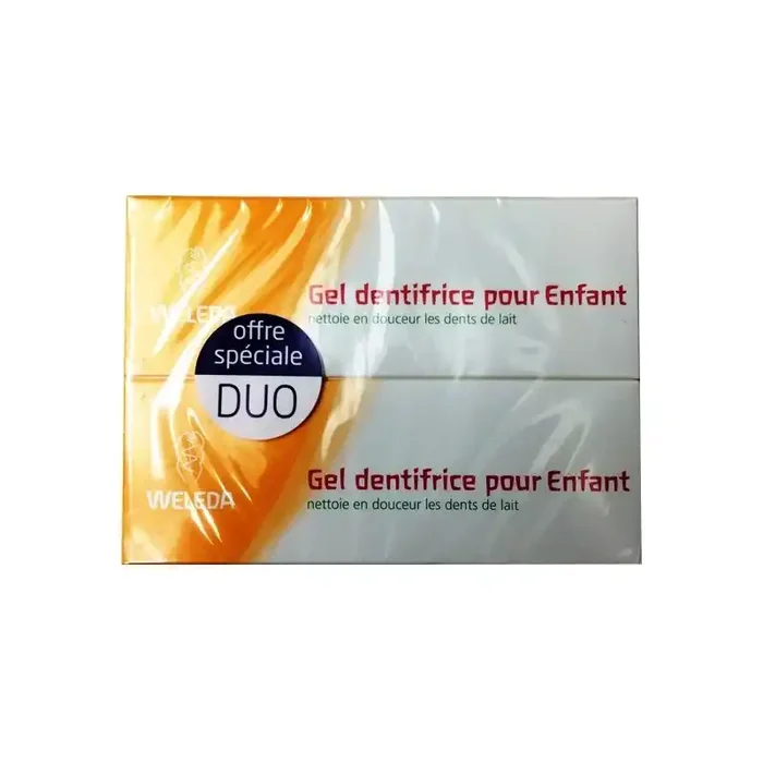 Weleda gel dentifrice pour enfant lot de 2 x 50ml