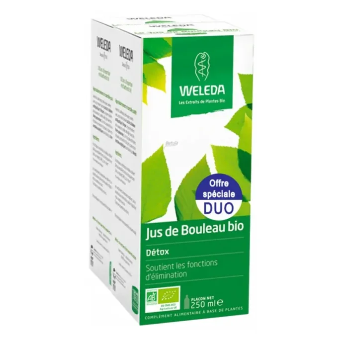 Weleda jus de bouleau bio 2 x 250ml